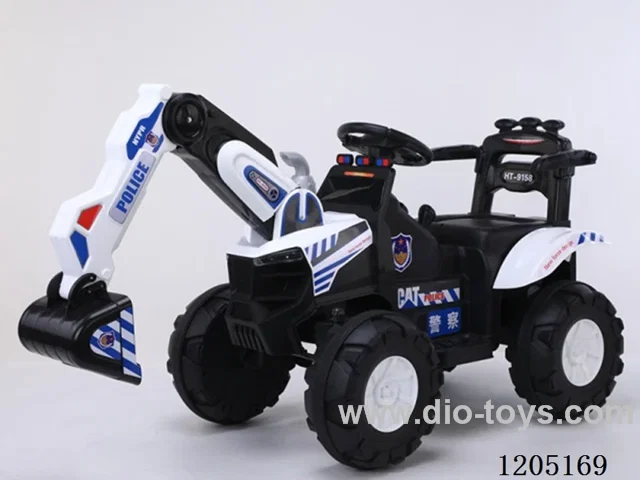 excavator/Electric excavator, electric digging arm, early education function, music, story, nursery rhyme, battery level display, USB port, MP3 port, 6V4.5 battery, 380 motor, single drive