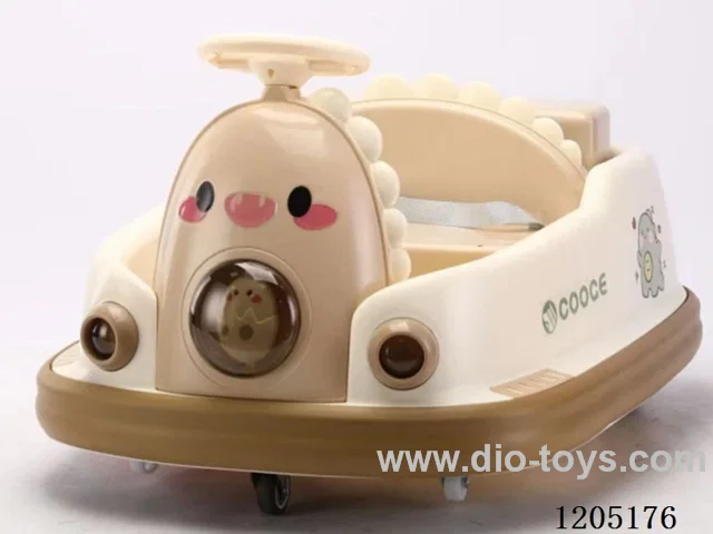Bumper car for kids/Music and lighting early education Bluetooth link remote control dual drive standard configuration: motor 380, battery 6V45. 360 degree silky smooth rotation, rear storage basket flippable, double riding, and parent-child