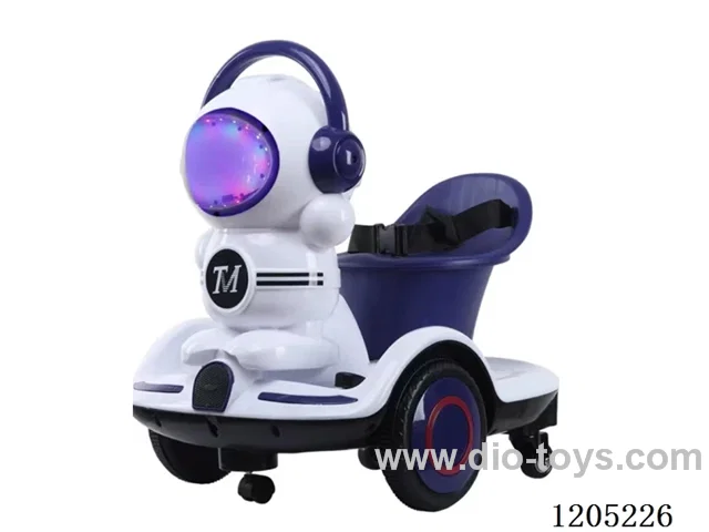 Wall-e car/6v4 battery early education function music story power，Display LED headlights, single electric dual drive“