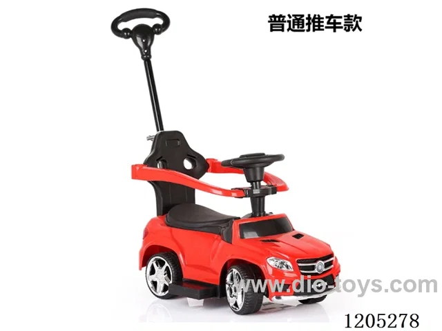 Push a scooter/Environmentally friendly material, can be implemented, can slide, music lights, push handle, guardrail
