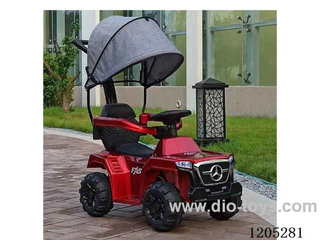 Electric four-wheeled trolley for children/Single drive, multi-function player, 6V380 clutch motor, colorful lights, dynamic music, 6v4.5AH battery