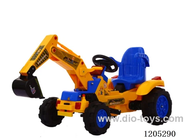 Large electric excavator/Environmental protection materials, wear-resistant tires, music early education, cool color lights, reinforced body