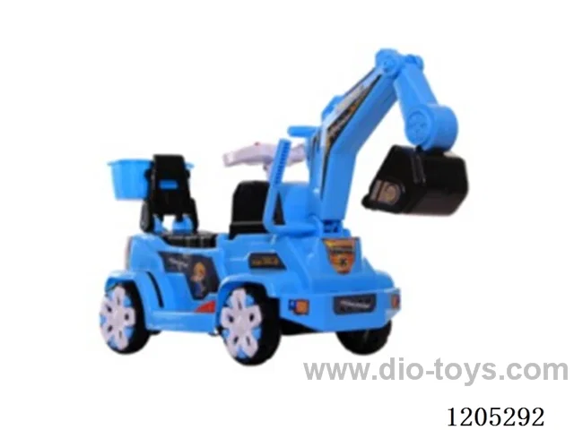 Electric engineering vehicle for children/Two kinds of front, rear basket, music lights, electric driving
