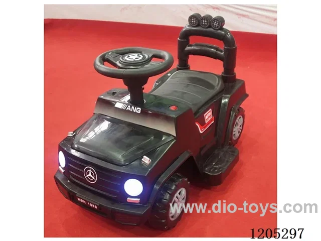 scooter/Slide and push walker with music lights, double steering