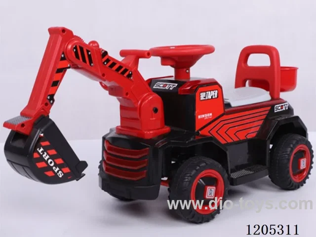 excavator/Simulation arm, simulation steering wheel, colorful headlight, dynamic music, thickened shovel, rear back to improve safety, rear storage bar, thickening wheel anti-skid wear-resistant, environmental protection materials