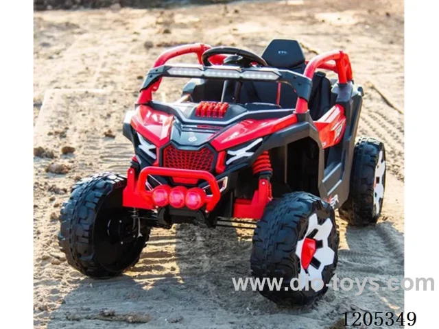 Children's electric car/6V * 2 battery, 12V380 * 2 motor, double doors, swing, body with LED flashing lights, early education function, front and rear shock absorbers, USB port, mobile app, music