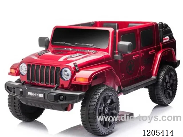 Children's electric car/A pickup truck in a Jeep, single 12v7 battery, 380X4 four-wheel drive, slow start, 2.4G remote control, 3-speed regulation, sway, LED body lights, dynamic music, with stories, early education, ancient poetry, USB port, volume control, rear car body