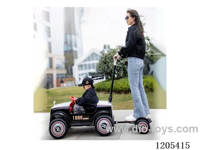 Children's electric car/Battery: 12V7, with tray, four-wheel drive, front and rear sway, multifunctional player: 2.4G Bluetooth remote control, colorful flowing music and lighting, early education function, music, Bluetooth, children's songs, stories, English, battery display, USB port, four-wheel s