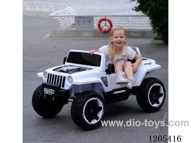 Children's electric car/Jeep Hurricane concept car from the United States, 12V super powerful large battery, full-time four-wheel drive, 12V7 large battery, colorful lighting dashboard, four-wheel drive 380 motor, dual door, one button start, 2,4g one-on-one Bluetooth remote control, battery level d