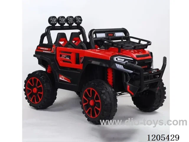 Children's electric car/One click start, dual door, multifunctional 2.4G one-on-one remote control, battery display, front and rear swing, with Bluetooth, early English story, LED headlights, USB port, MP3, four-wheel suspension, convenient handle, luggage rack, searchlight