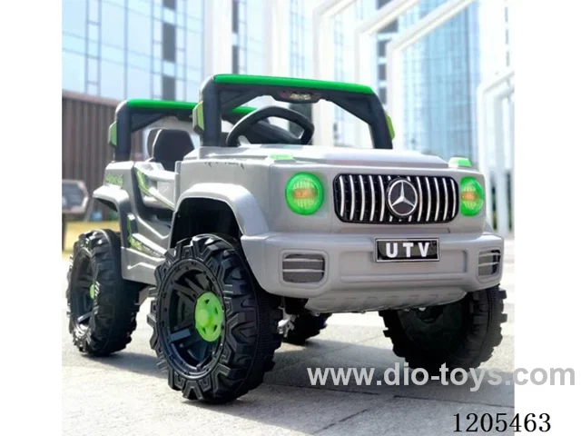 Children's electric car/Double door enlarged off-road tire backup sand shovel，2.4g remote control supports mobile operation，Cool music and colorful lighting for early childhood education
