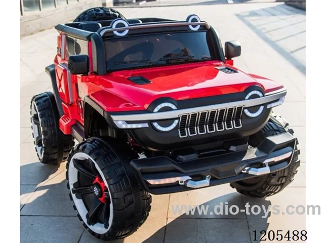 Children's electric car/12V10 battery, 390 * 4-wheel drive motor, one button start, 2.4G one-on-one Bluetooth remote control, 3-speed regulation, slow start and stop, one button brake function, central control intelligent battery display, USB interface, early education function, English story, dynam