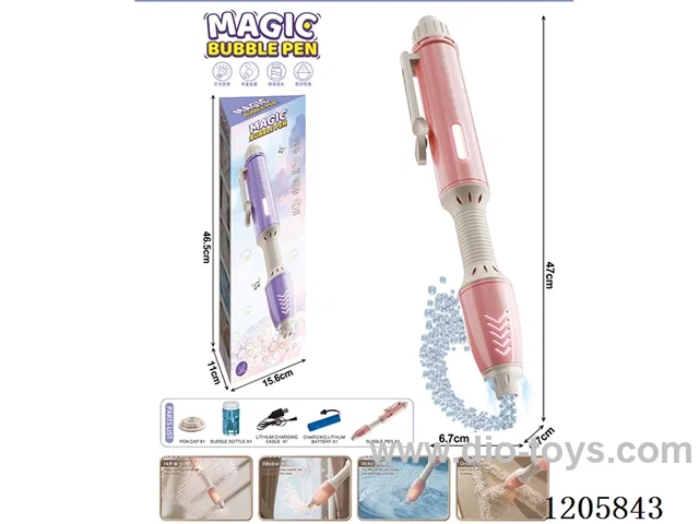 First Peach Pink Magic Bubble Fountain Pen (with 1 bottle of 50ml bubble water)