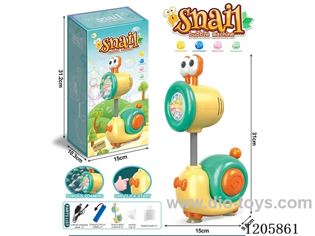 Snail bubble machine (lithium battery automatic one-button bubble configuration of a bottle of 90ML bubble water)