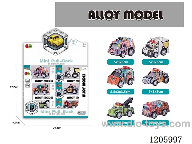 pull back alloy car 24PCS