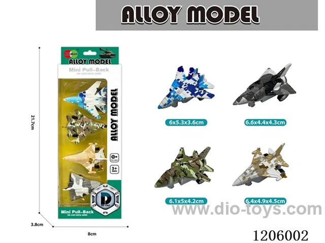 pull back alloy car 4PCS
