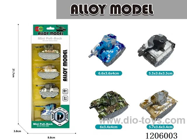 pull back alloy car 4PCS