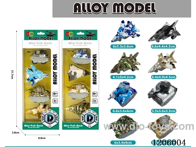 pull back alloy car 4PCS