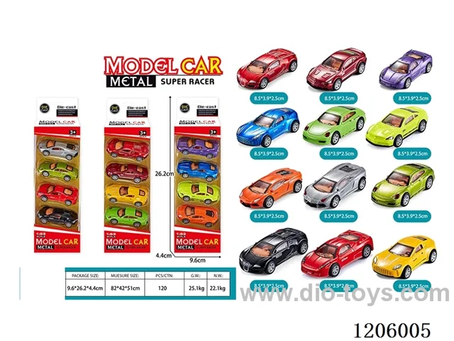 pull back alloy car 4PCS