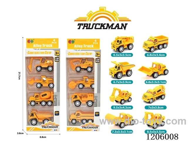 pull back alloy car 4PCS