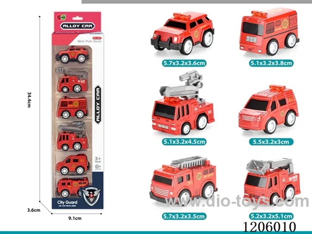 pull back alloy car 6PCS