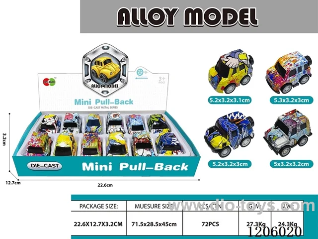 pull back alloy car 12PCS