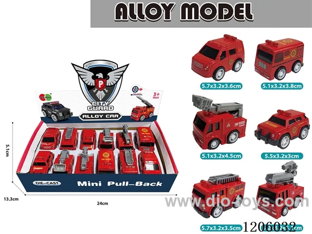 pull back alloy car 12PCS