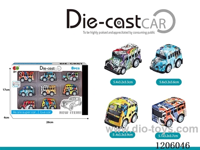 pull back alloy car 8PCS