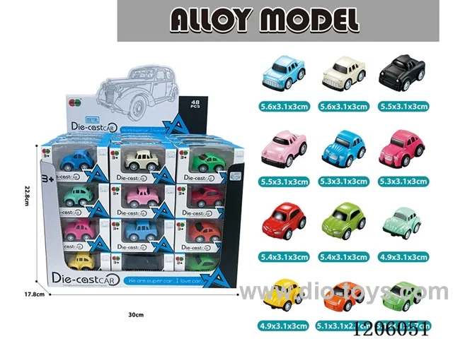 pull back alloy car 48PCS