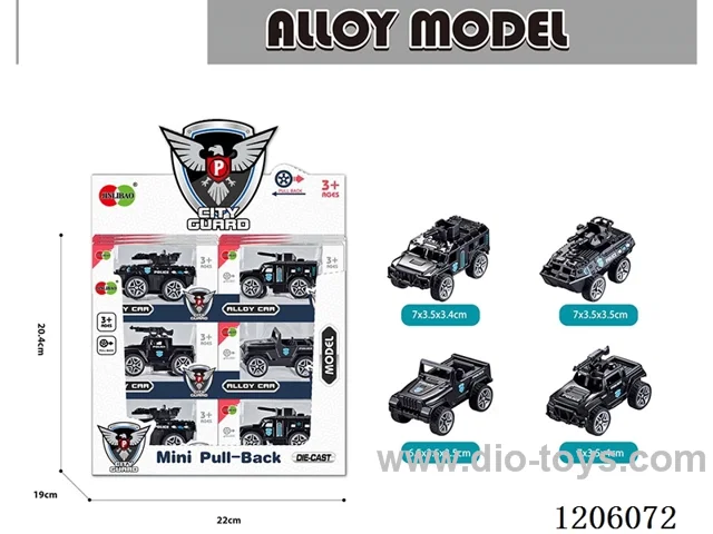 pull back alloy car 24PCS