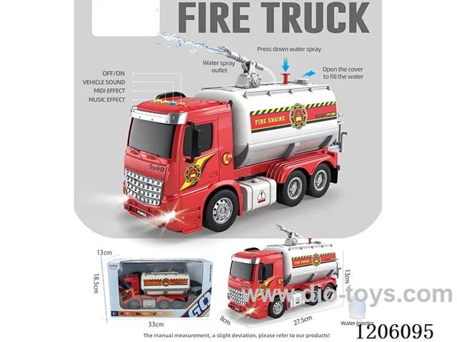 1:16Inertia Fire Truck (with water spray) (4 keys with light music)