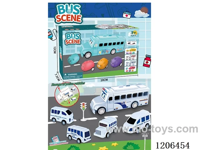 Bus Police Car