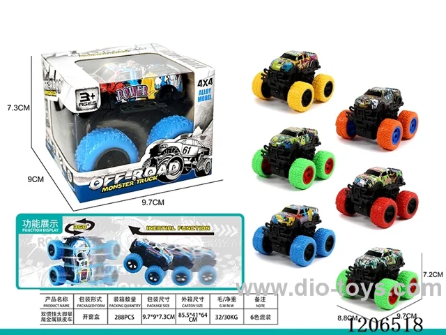 Dual inertia big wheel iron metal off-road vehicle