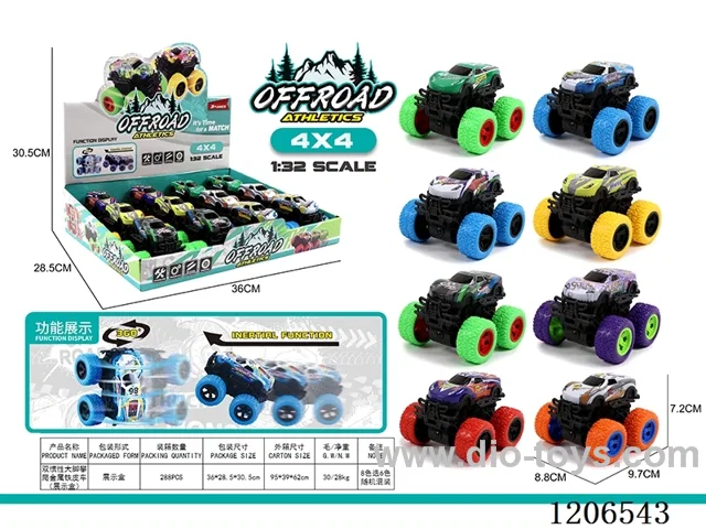 Dual inertia Bigfoot climbing metal truck 12PCS
