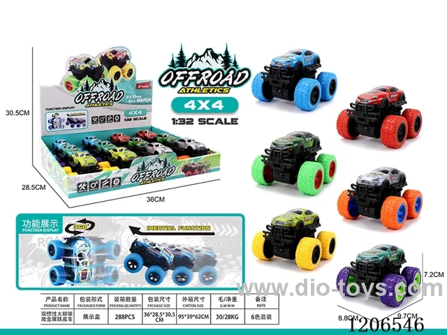 Dual inertia Bigfoot climbing metal truck 12PCS