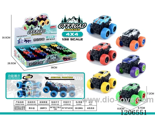 Dual inertia Bigfoot climbing metal truck 12PCS