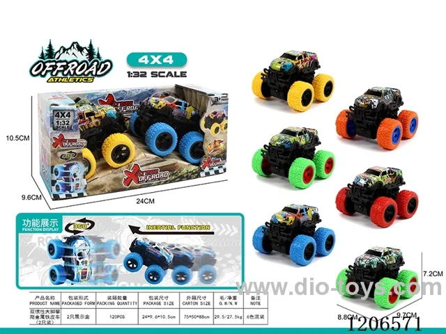 Dual inertia Bigfoot Climbing Metal Truck (2PCS)