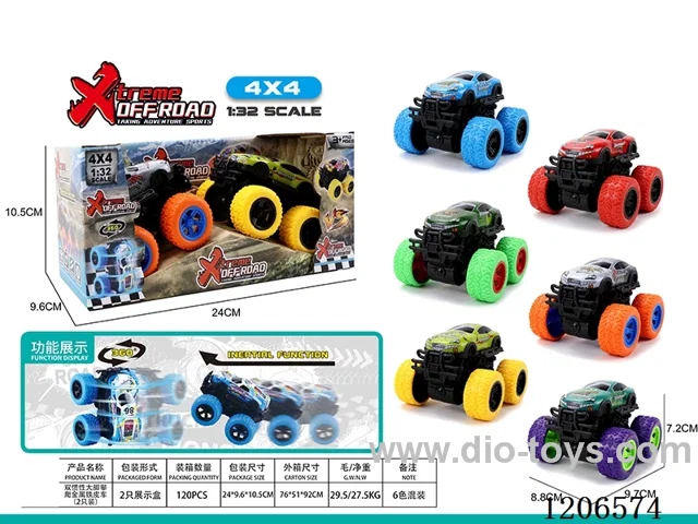 Dual inertia Bigfoot Climbing Metal Truck (2PCS)