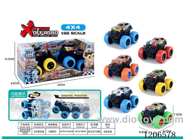 Dual inertia Bigfoot Climbing Metal Truck (2PCS)