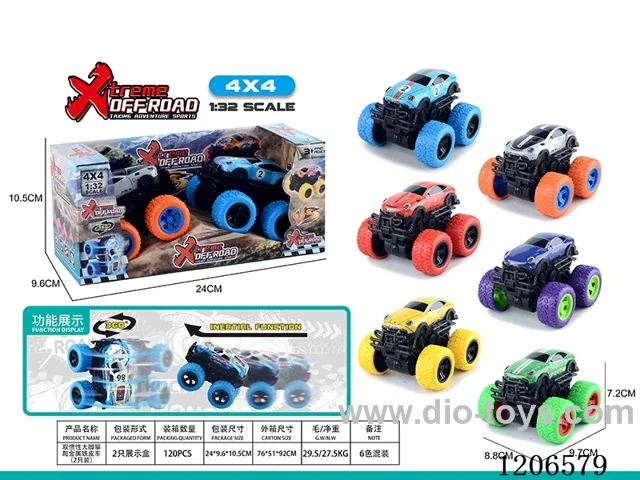 Dual inertia Bigfoot Climbing Metal Truck (2PCS)