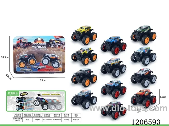 Iron wheel inertia stunt car