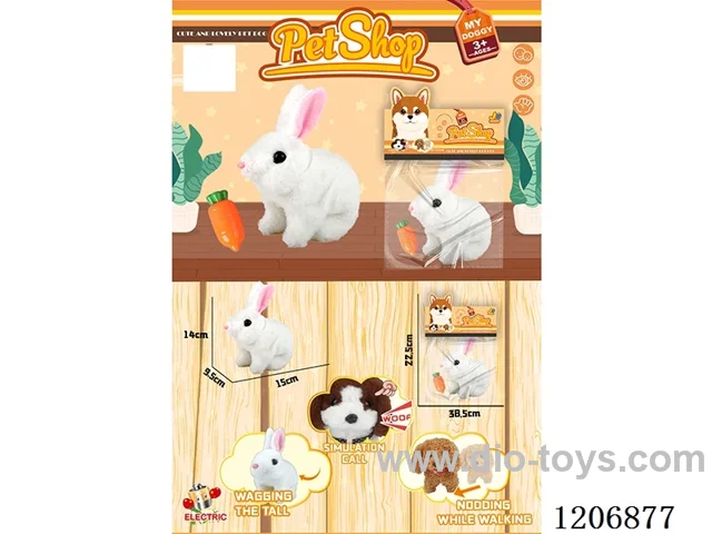 B/O pet White rabbit - White rabbit single