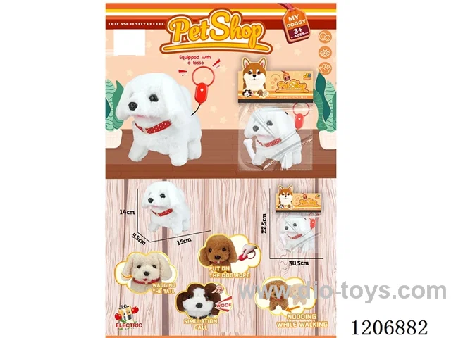 B/O remote control pet dog (Bichon Frise) - Bichon Frise single