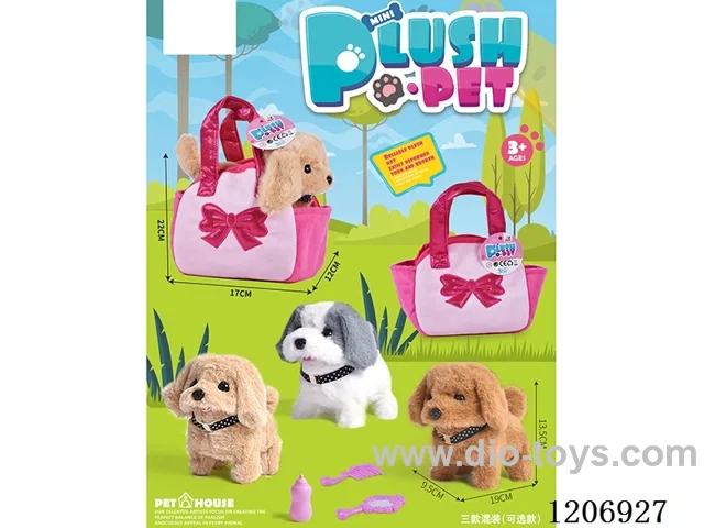 B/O plush Tote Bag -3 colors mixed (optional)