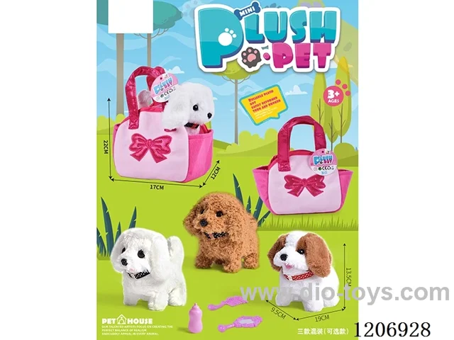 B/O plush Tote Bag -3 colors mixed (optional)