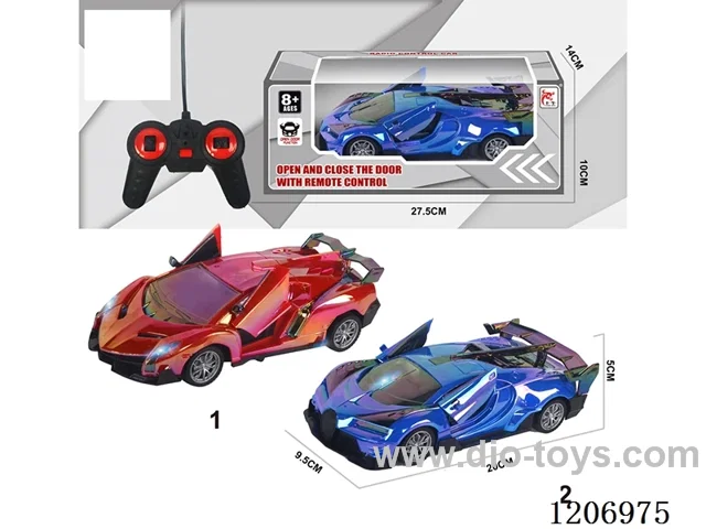 27MHZ 1：24 5ch rc car 2 types 3clolos mixed not included 3*AA battery