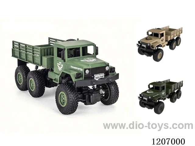 1:18 2.4G six-wheel military remote control truck