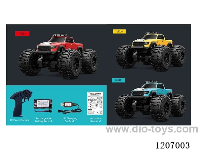 1:14 Scale 4WD 2.4 GHz Amphibious Vehicle, with Lights, Waterproof