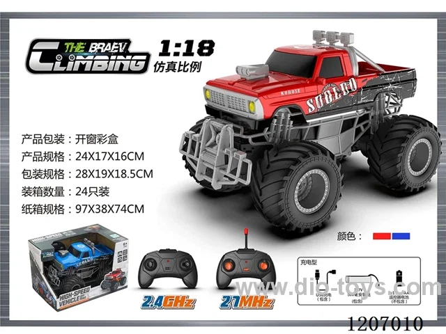 1: 18 Graffiti Pickup Bigfoot Climbing Vehicle (including battery)