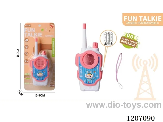 1 200M outdoor children's walkie-talkie (3x1.5"AA ")